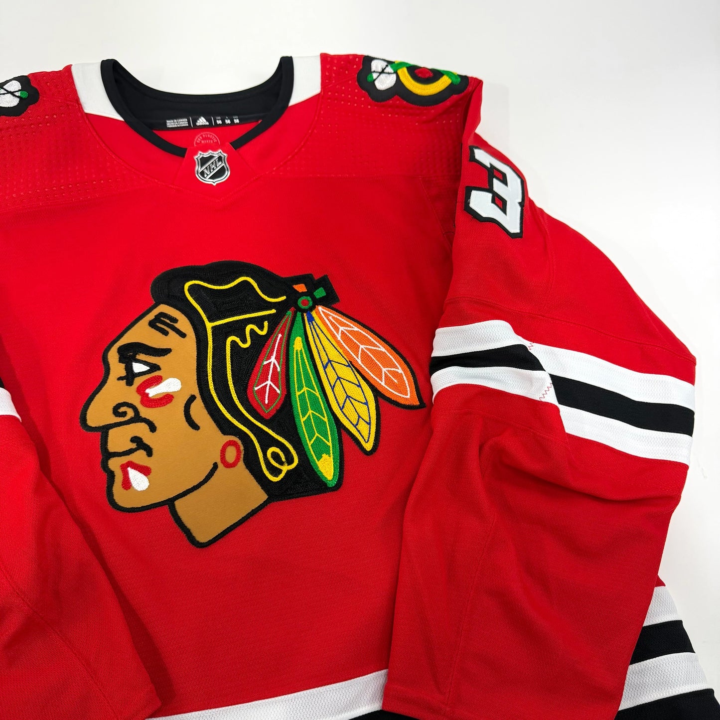 Philipp Kurashev #23 Home Chicago Blackhawks Game Worn Jersey 2022-2023, Set 2 | Size 56 | 8620-25495