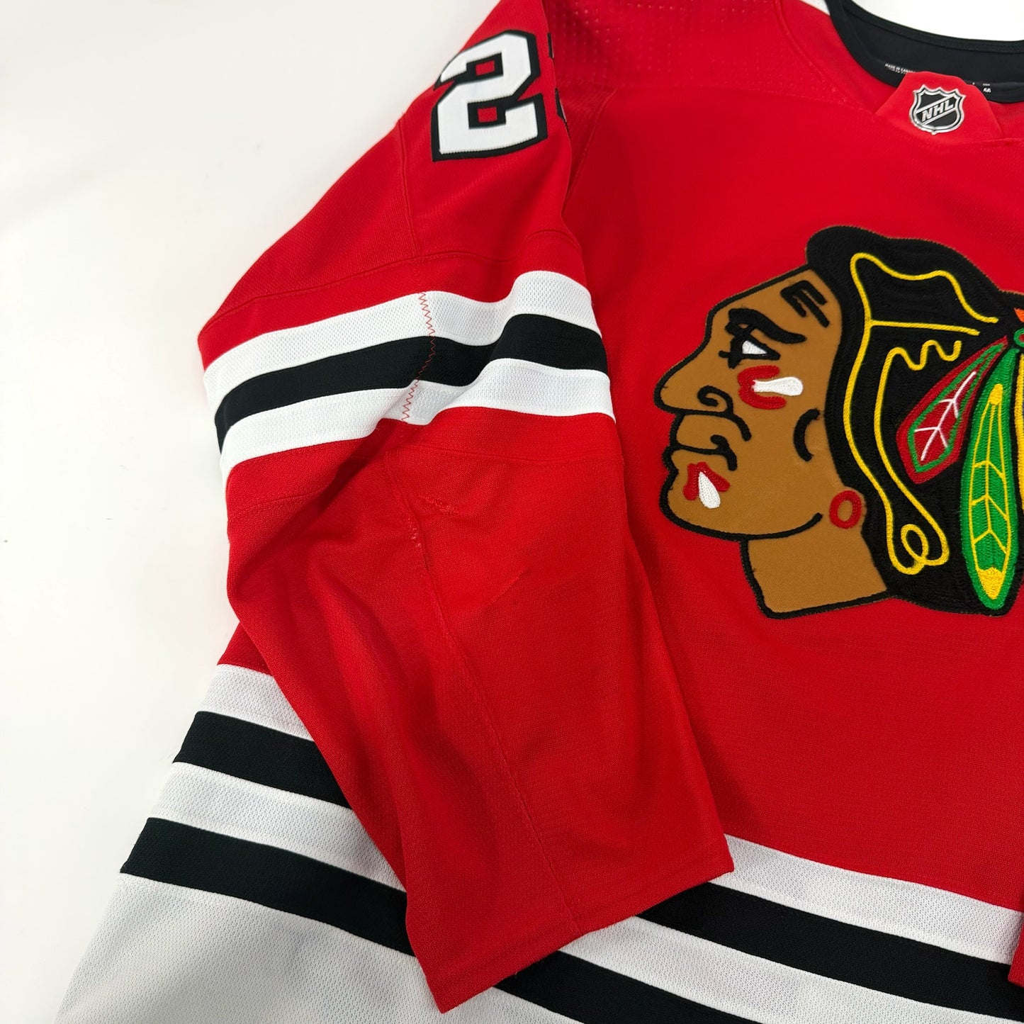 Philipp Kurashev #23 Home Chicago Blackhawks Game Worn Jersey 2022-2023, Set 1 | Size 56 | 8597-25494