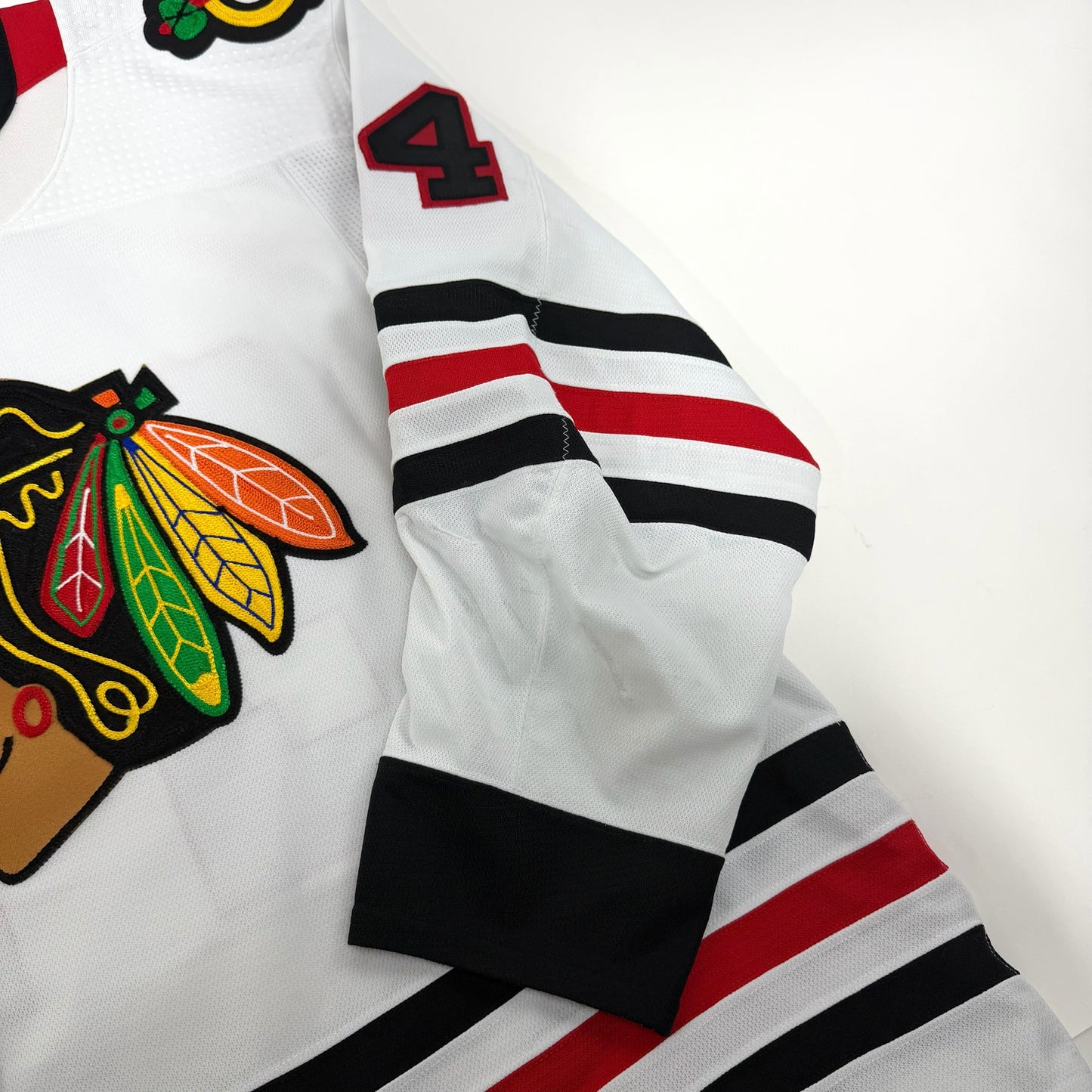 Jaycob Megna #24 Away Chicago Blackhawks Game Worn Jersey 2023-2024, Set 2 | Size 58 | 1292-23757
