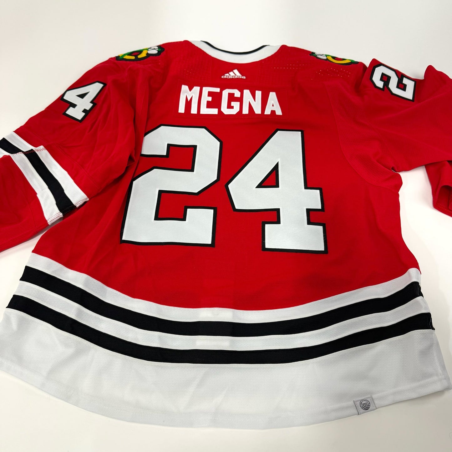 Jaycob Megna #24 Home Chicago Blackhawks Team Issued Jersey 2023-2024 | Size 58 | 25650