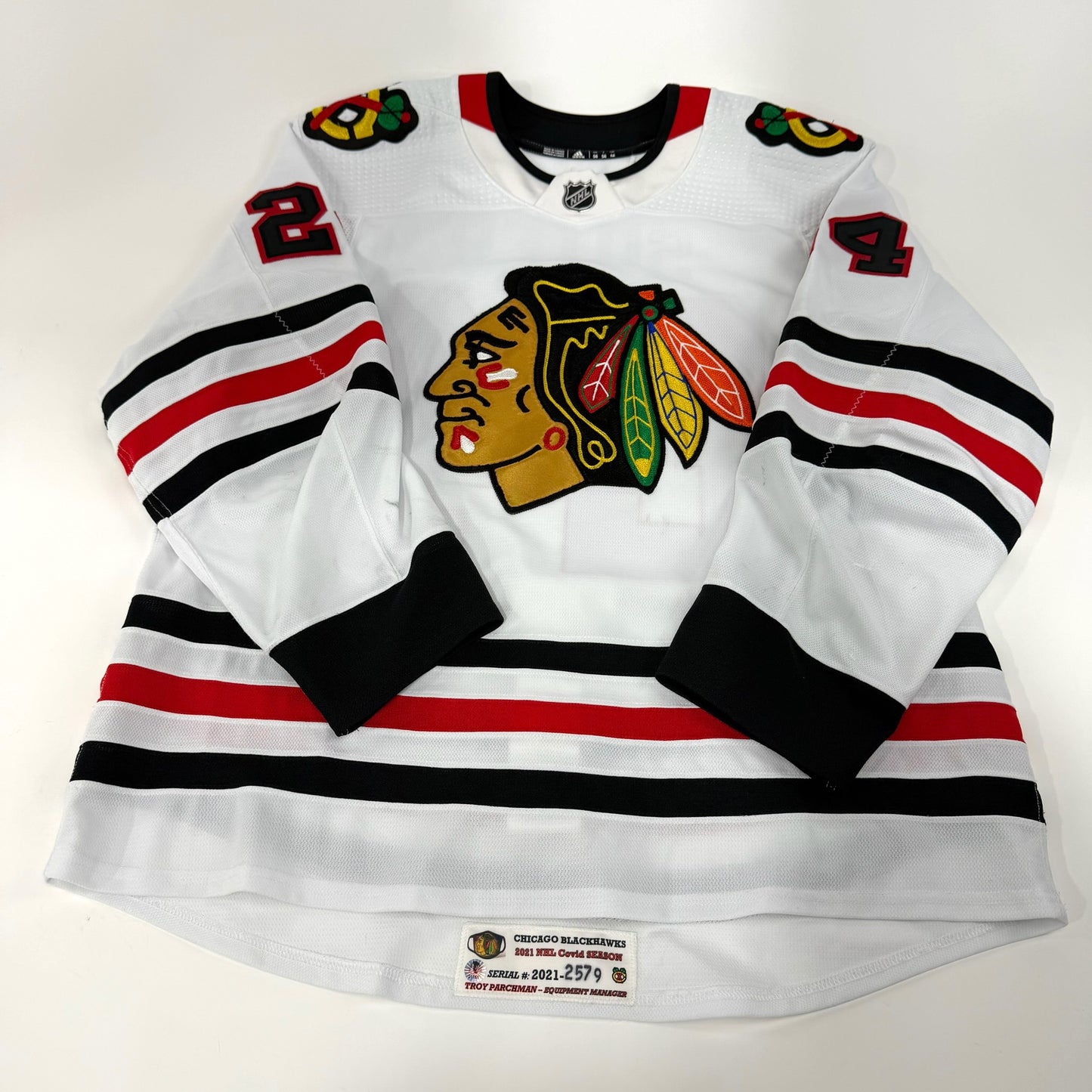 Pius Suter #24 Away Chicago Blackhawks Jersey 2020-2021, Set 1 | Size 56 | 2579-21758