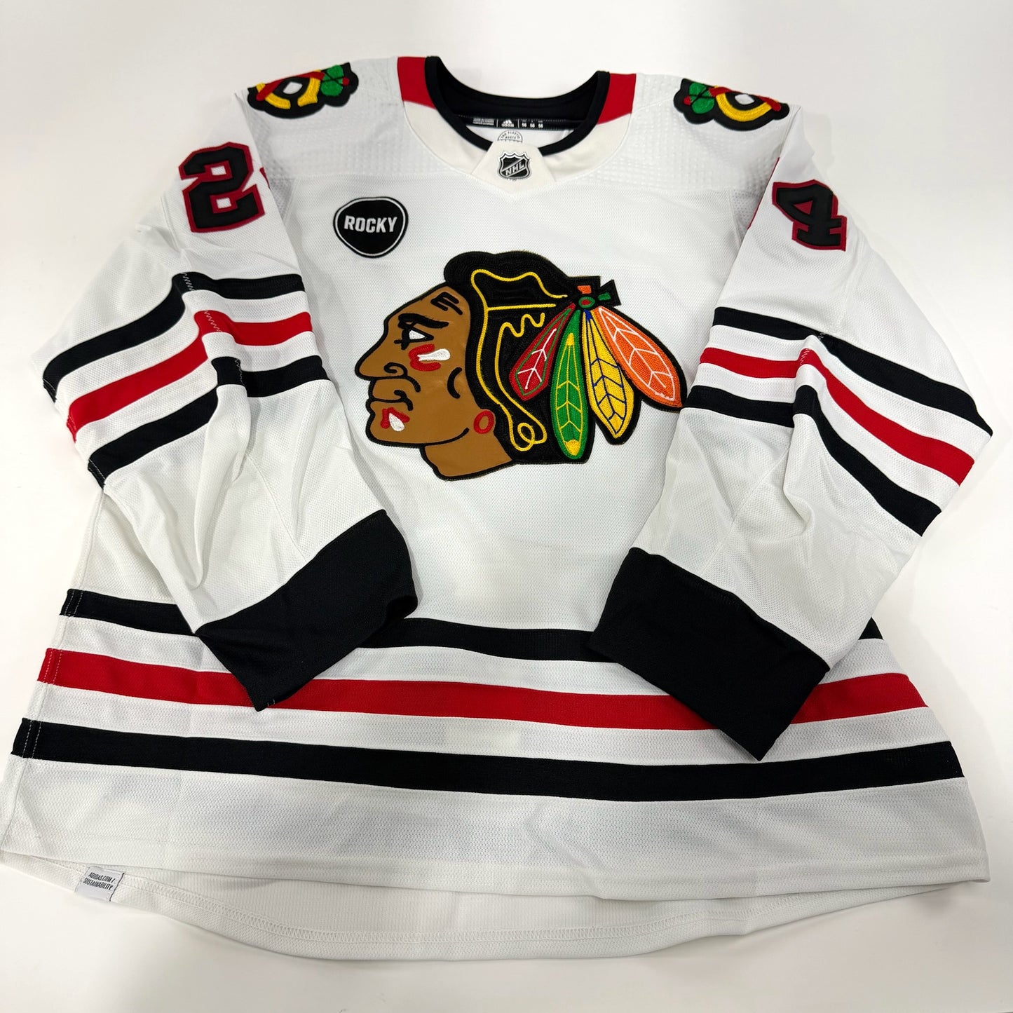 Anders Bjork #24 Away Chicago Blackhawks Team Issued Jersey 2023-2024 | Size 56 | 25644