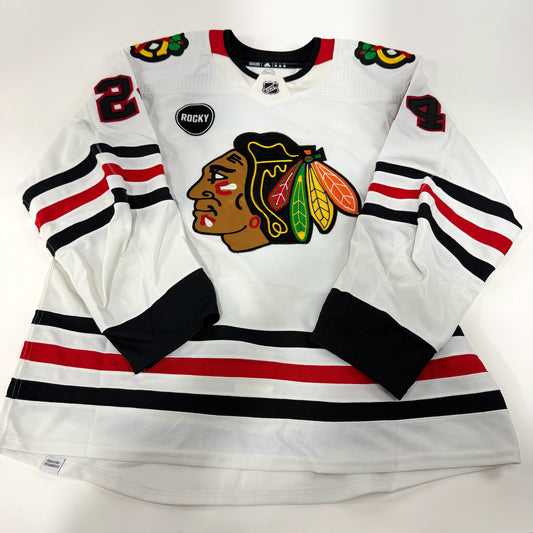 Anders Bjork #24 Away Chicago Blackhawks Team Issued Jersey 2023-2024 | Size 56 | 25644