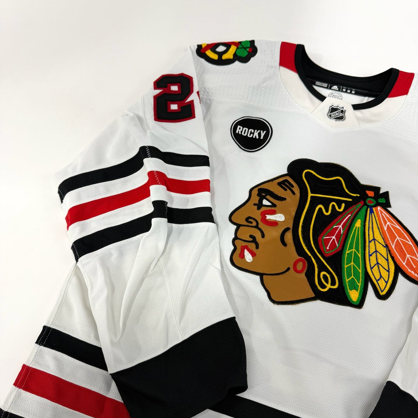 Anders Bjork #24 Away Chicago Blackhawks Team Issued Jersey 2023-2024 | Size 56 | 25644