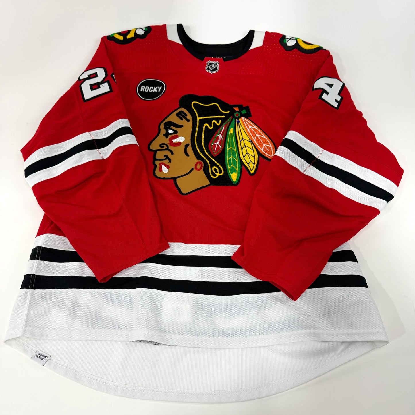 Anders Bjork #24 Home Chicago Blackhawks Jersey 2023-2024, Set #1 | Size 56 | 25649