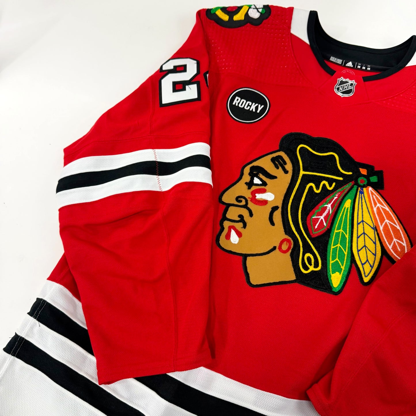 Anders Bjork #24 Home Chicago Blackhawks Jersey 2023-2024, Set #1 | Size 56 | 25649