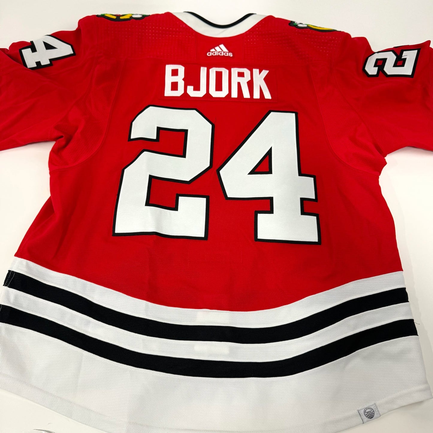 Anders Bjork #24 Home Chicago Blackhawks Jersey 2023-2024, Set #1 | Size 56 | 25649
