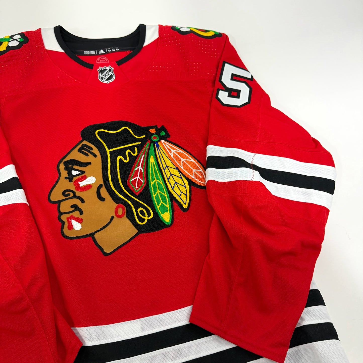 Jalen Luypen #25 Home Chicago Blackhawks Team Issued Jersey 2022-2023 | Size 54 | 25610