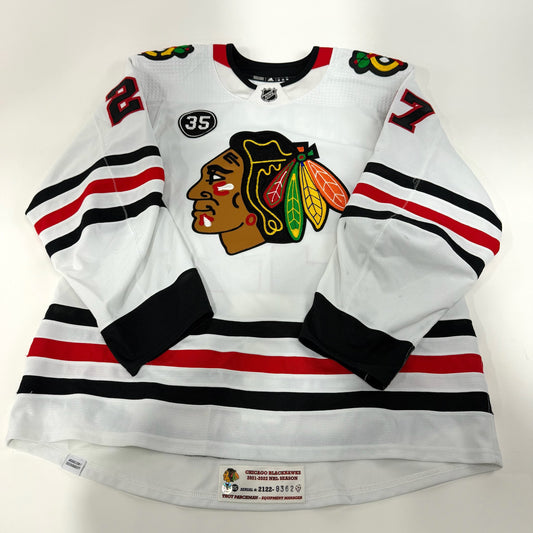 Lukas Reichel #27 Away Chicago Blackhawks Team Issued Jersey 2021-2022 | Size 56 | 8362-21909