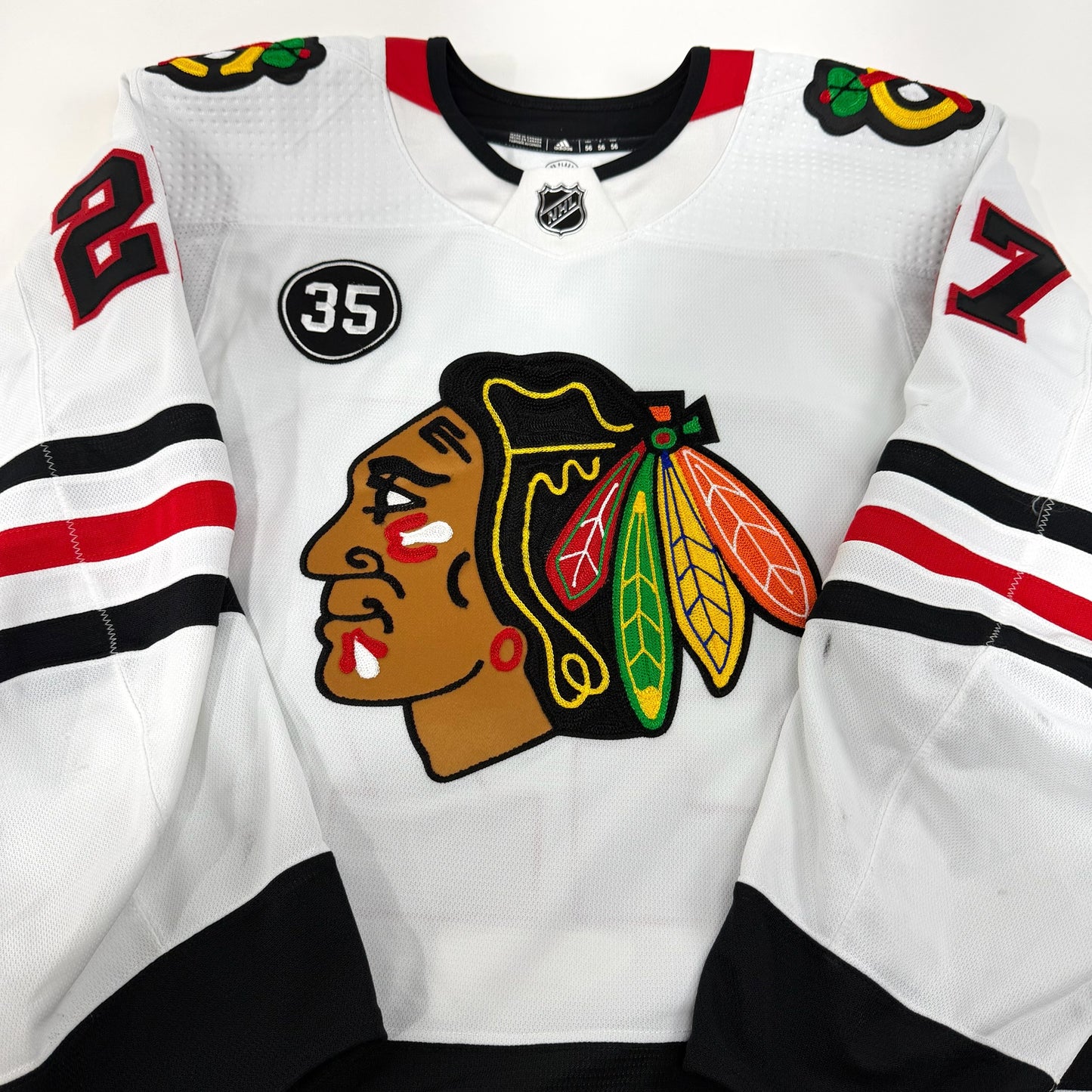 Lukas Reichel #27 Away Chicago Blackhawks Team Issued Jersey 2021-2022 | Size 56 | 8362-21909 56 | 25648 (Copy)