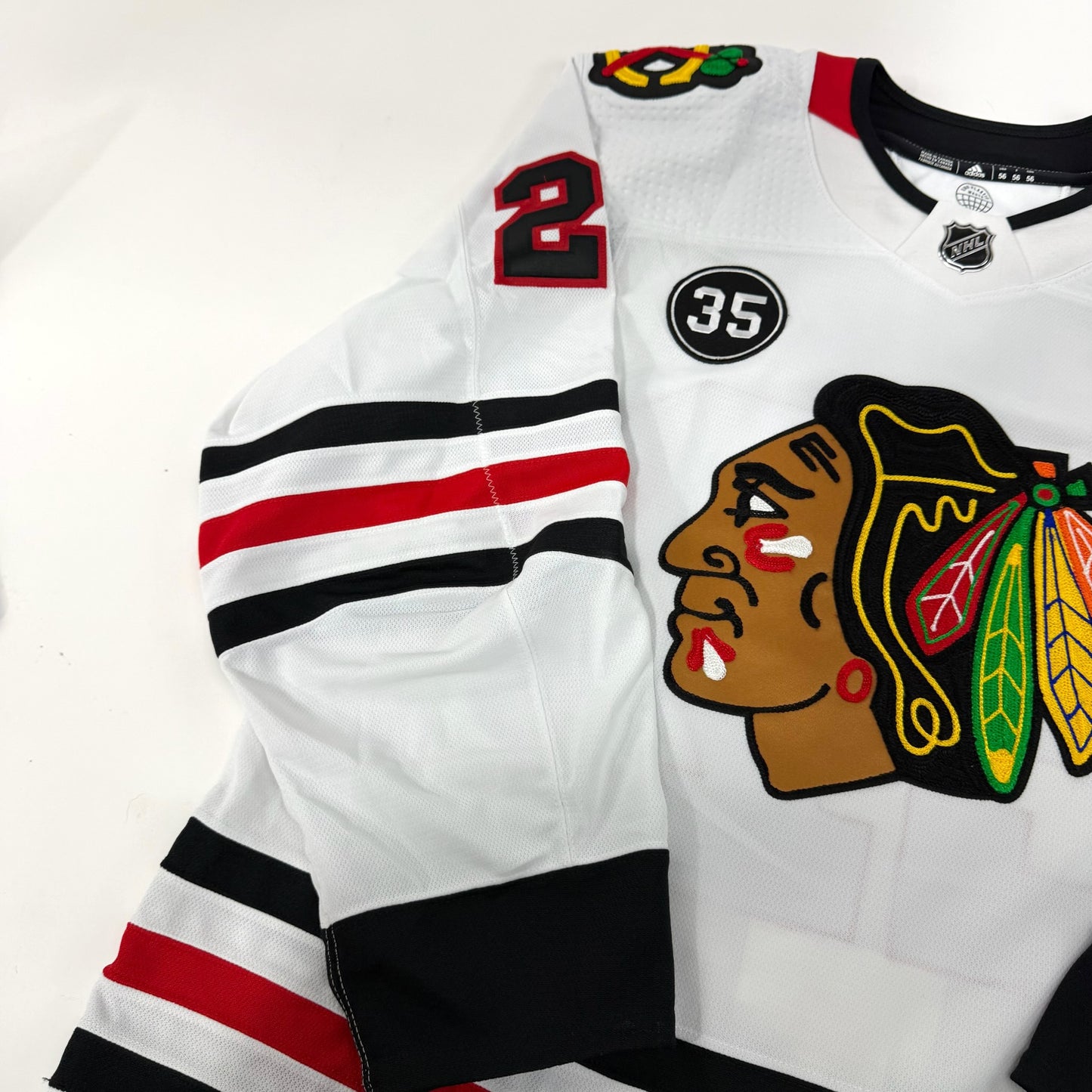 Lukas Reichel #27 Away Chicago Blackhawks Team Issued Jersey 2021-2022 | Size 56 | 25662