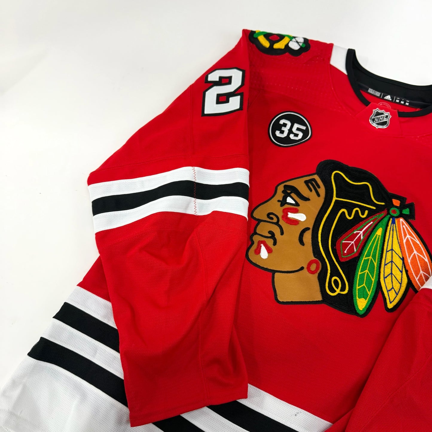Lukas Reichel #27 Home Chicago Blackhawks Team Issued Jersey 2021-2022, Set ? | Size 4299-25665