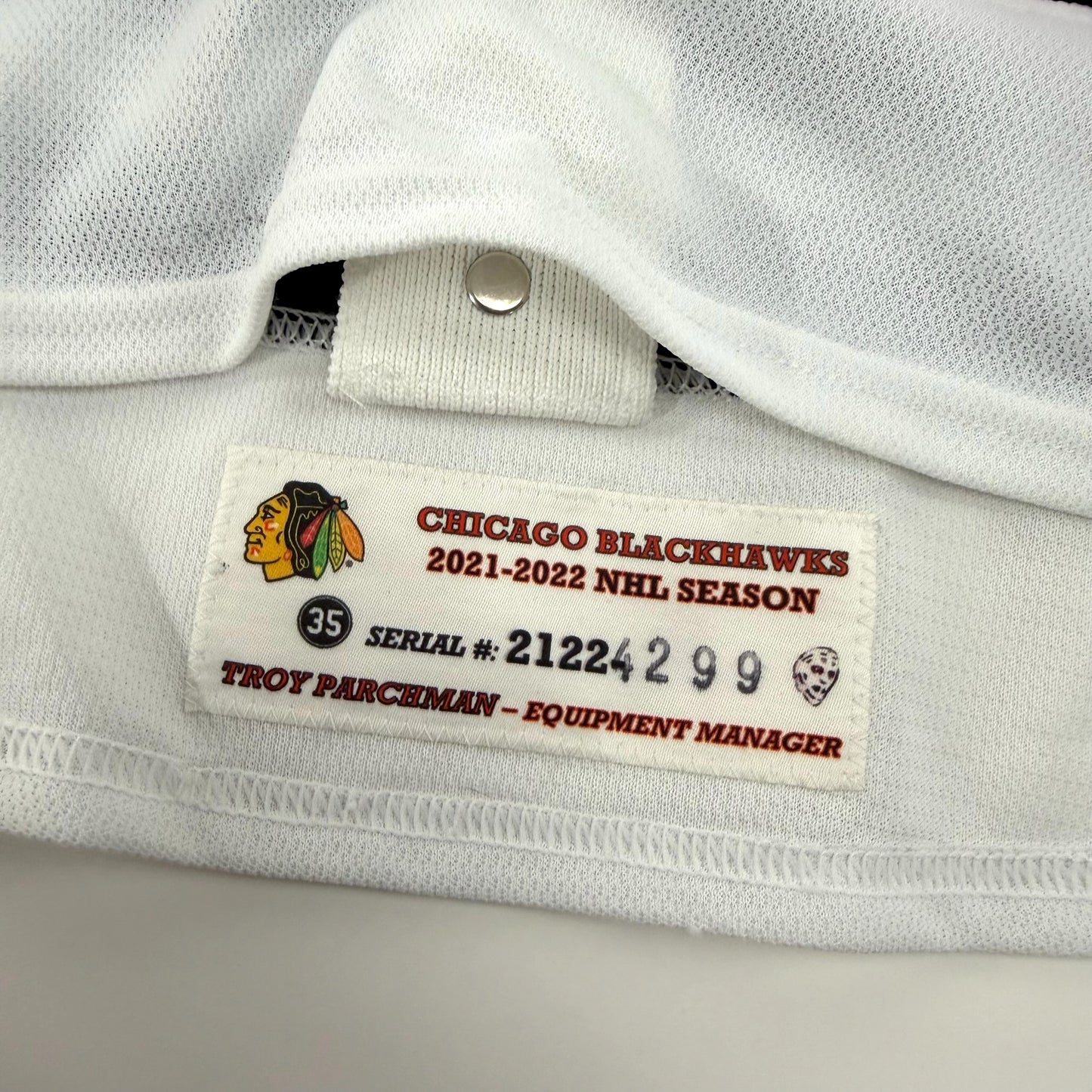 Lukas Reichel #27 Home Chicago Blackhawks Team Issued Jersey 2021-2022, Set ? | Size 4299-25665