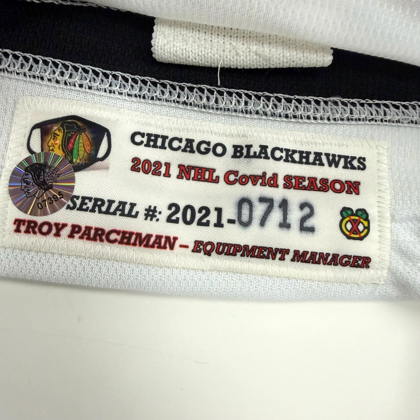 Adam Boqvist #27 Home Chicago Blackhawks Team Issued Jersey 2020-2021, Set 1 | Size 56 | 712-7395