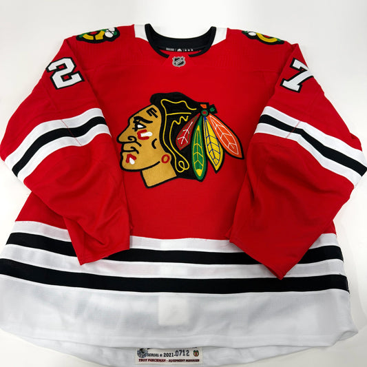 Adam Boqvist #27 Home Chicago Blackhawks Team Issued Jersey 2020-2021, Set 1 | Size 56 | 712-7395