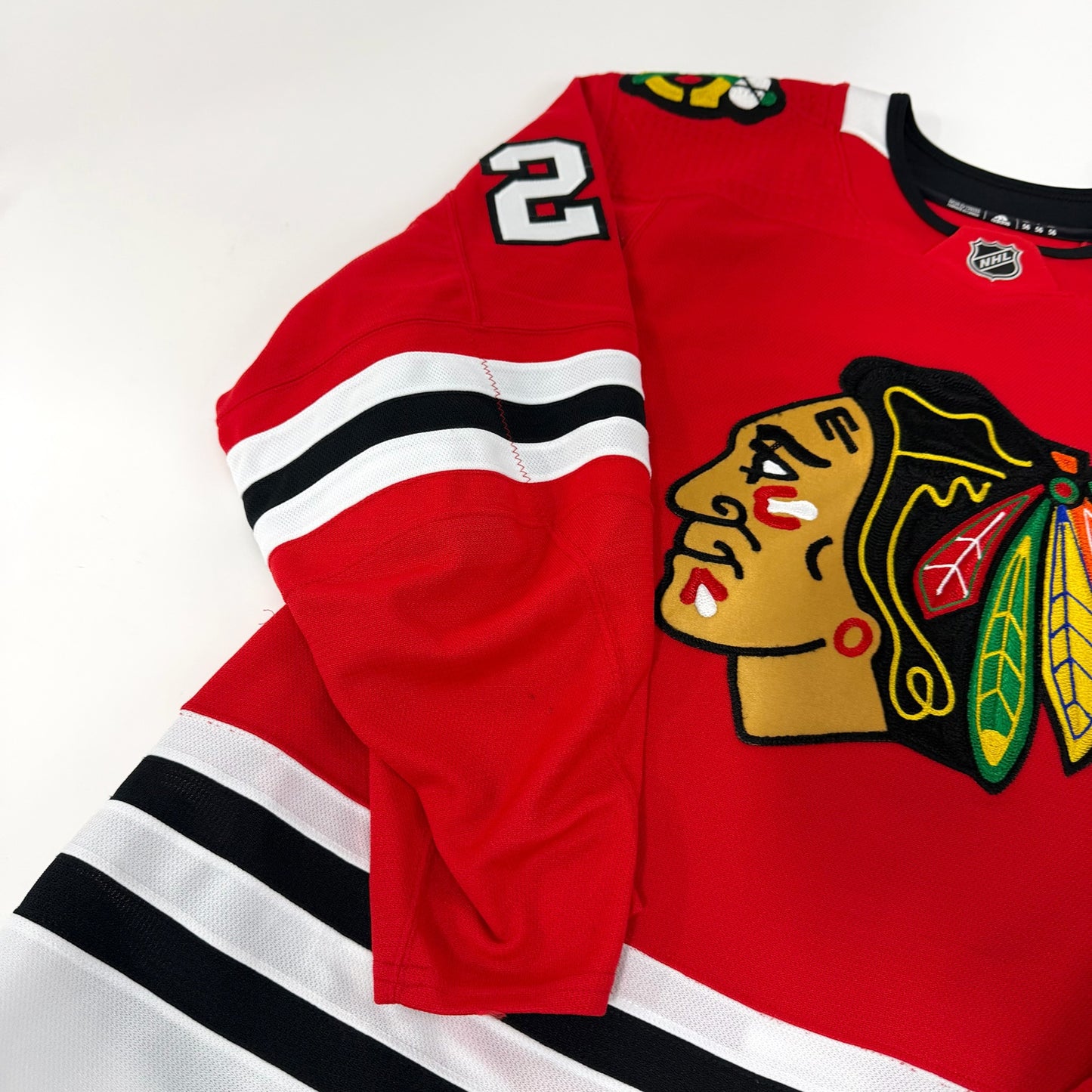 Adam Boqvist #27 Home Chicago Blackhawks Team Issued Jersey 2020-2021, Set 1 | Size 56 | 712-7395
