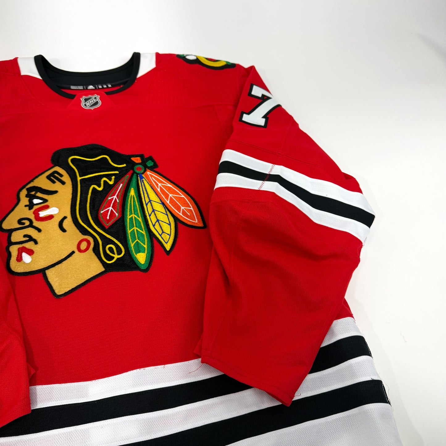 Adam Boqvist #27 Home Chicago Blackhawks Team Issued Jersey 2020-2021, Set 1 | Size 56 | 712-7395