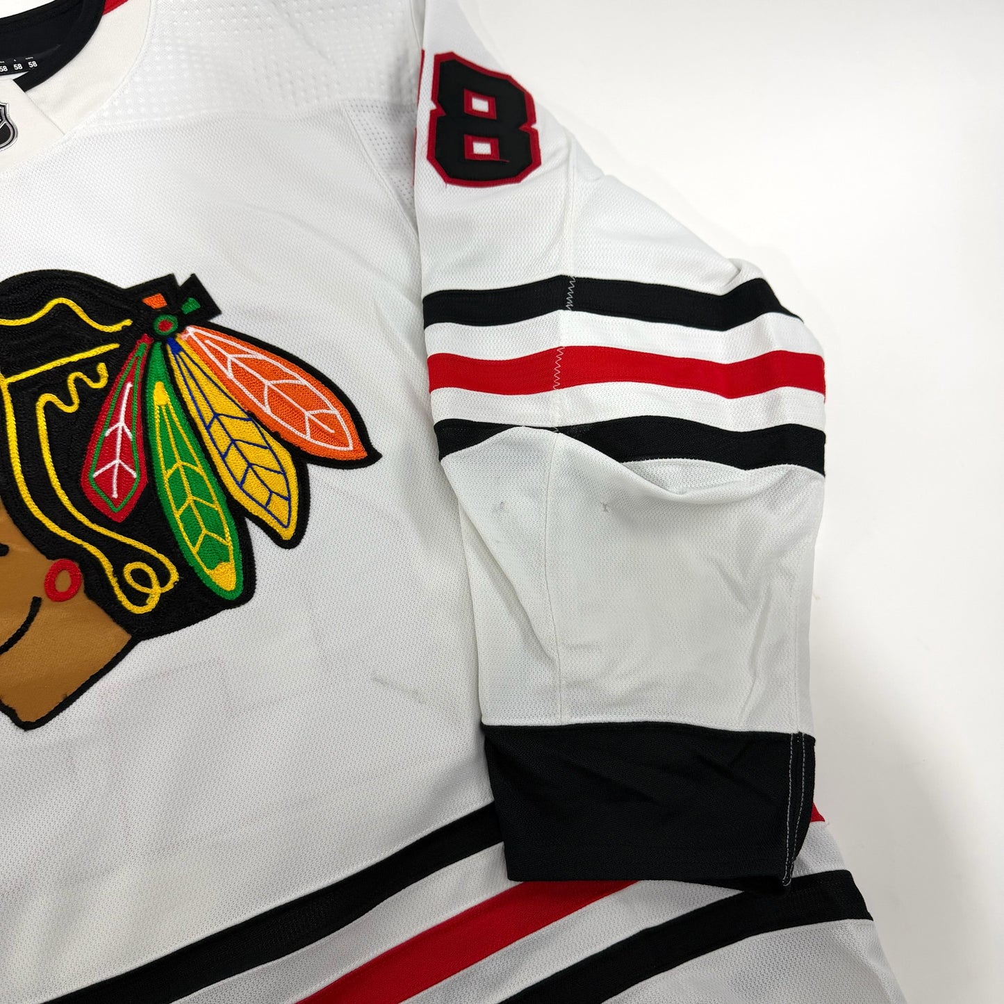 Colton Dach #28 Away Chicago Blackhawks Team Issued Jersey - Set 22/23 - 2 | Size 58 | 25637