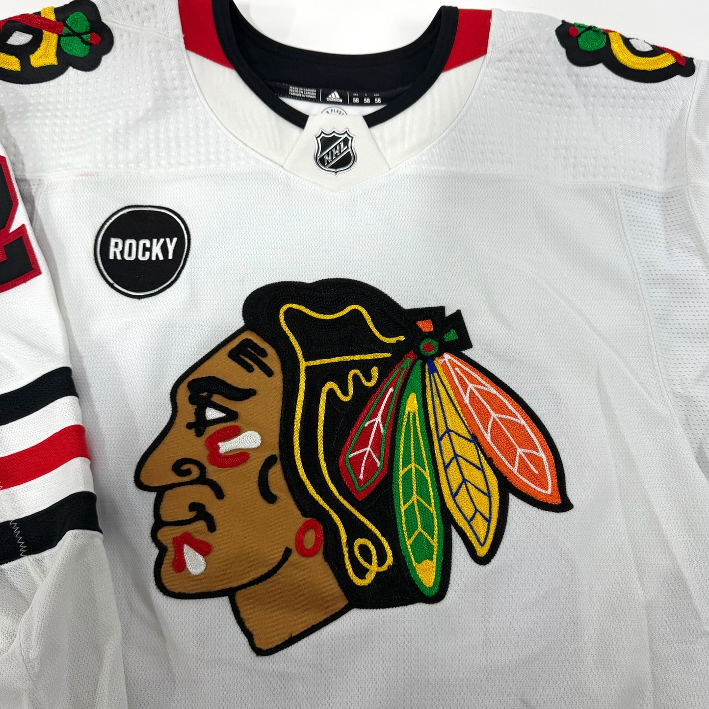 Colton Dach #28 Away Chicago Blackhawks Team Issued Jersey - Set 22/23 - 2 | Size 58 | 25637