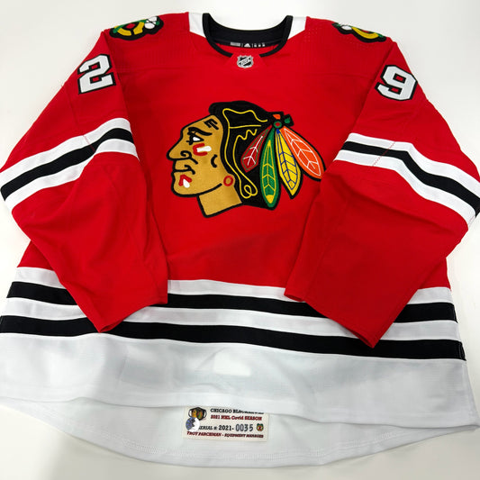 Madison Bowey #29 Home Chicago Blackhawks Team Issued Jersey 2020-2021, Set 1 | 35-53