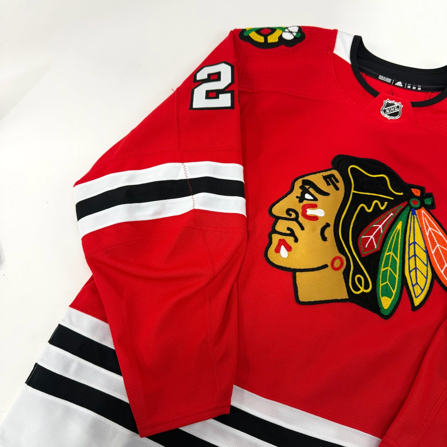 Madison Bowey #29 Home Chicago Blackhawks Team Issued Jersey 2020-2021, Set 1 | 35-53
