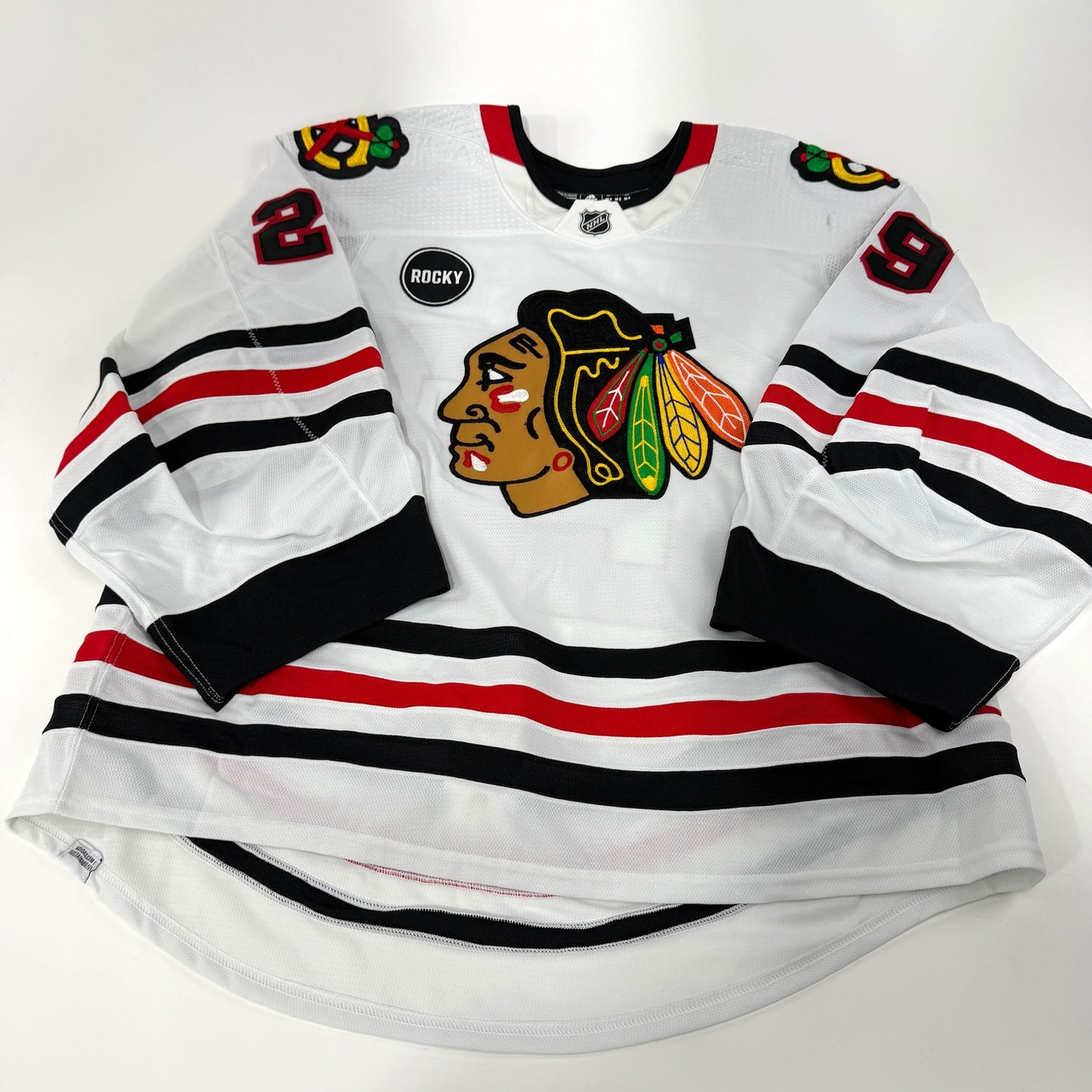 Drew Commesso #29 Away Chicago Blackhawks Team Issued Jersey 2023-2024 | Size 58G | 25640