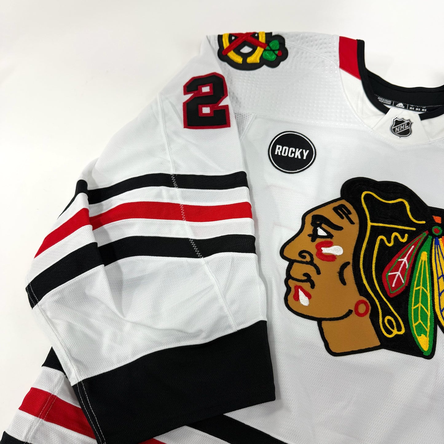 Drew Commesso #29 Away Chicago Blackhawks Team Issued Jersey 2023-2024 | Size 58G | 25640