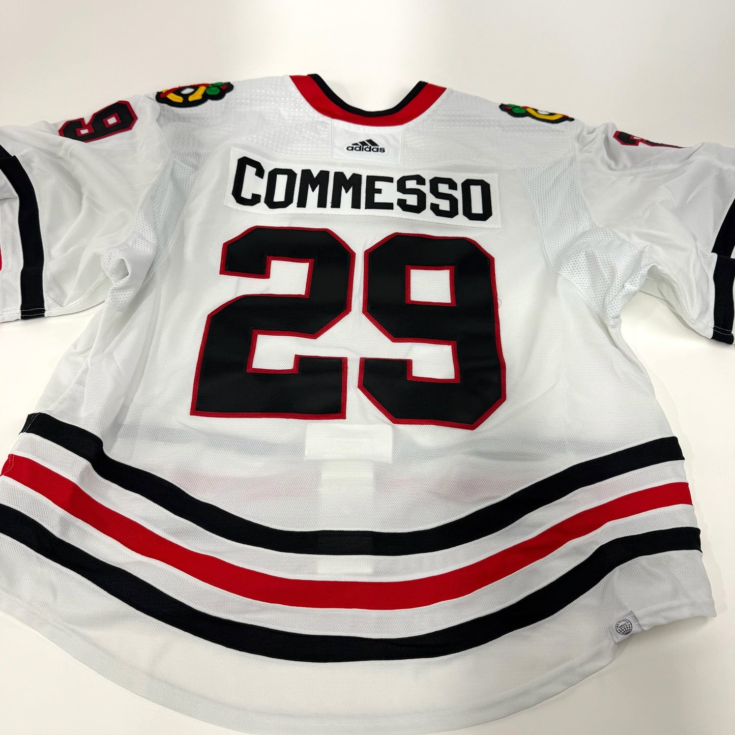 Drew Commesso #29 Away Chicago Blackhawks Team Issued Jersey 2023-2024 | Size 58G | 25640
