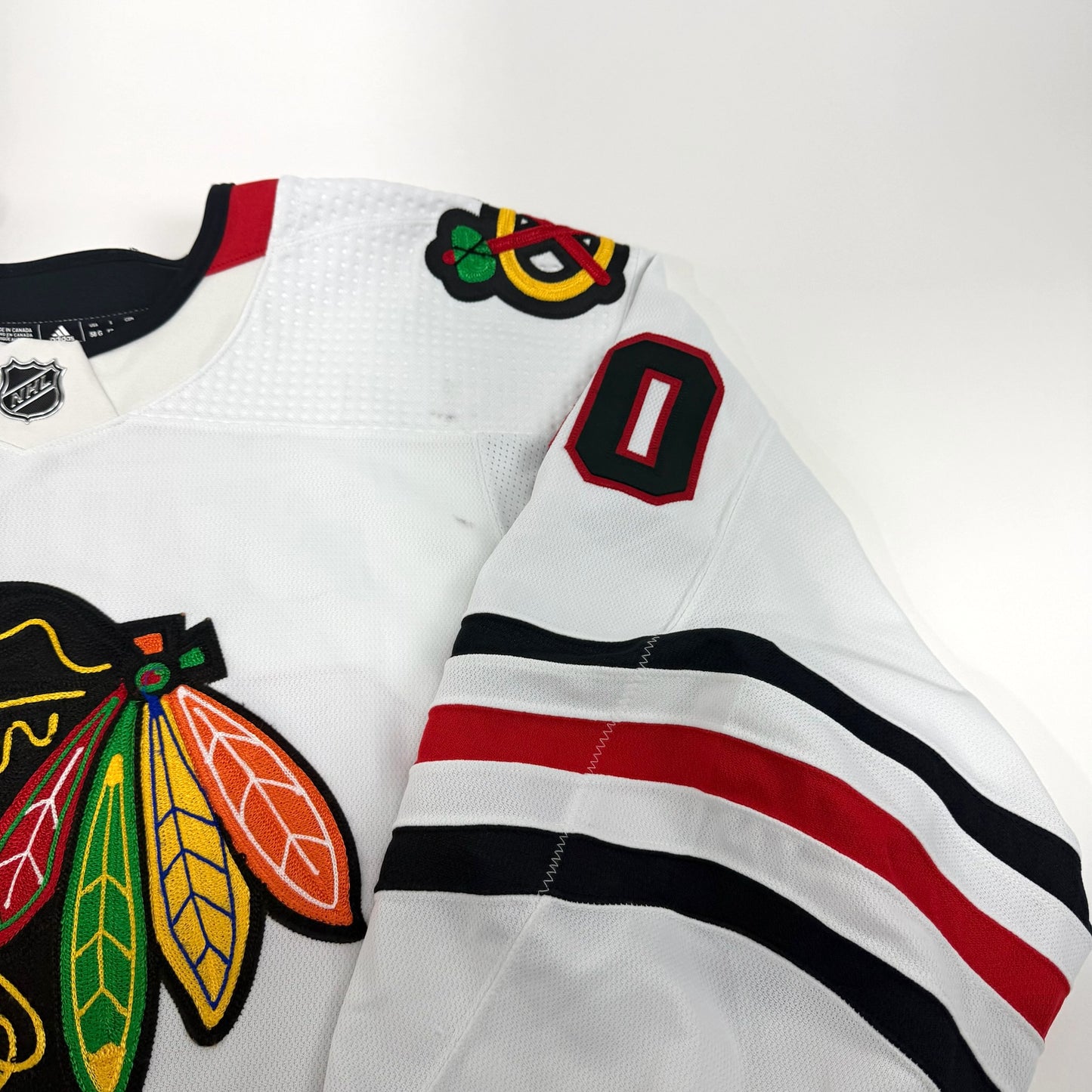Jaxson Stauber #30 Away Chicago Blackhawks Game Worn Jersey 2023-2024, Set 22/23 - 1 | Size 58| 25588