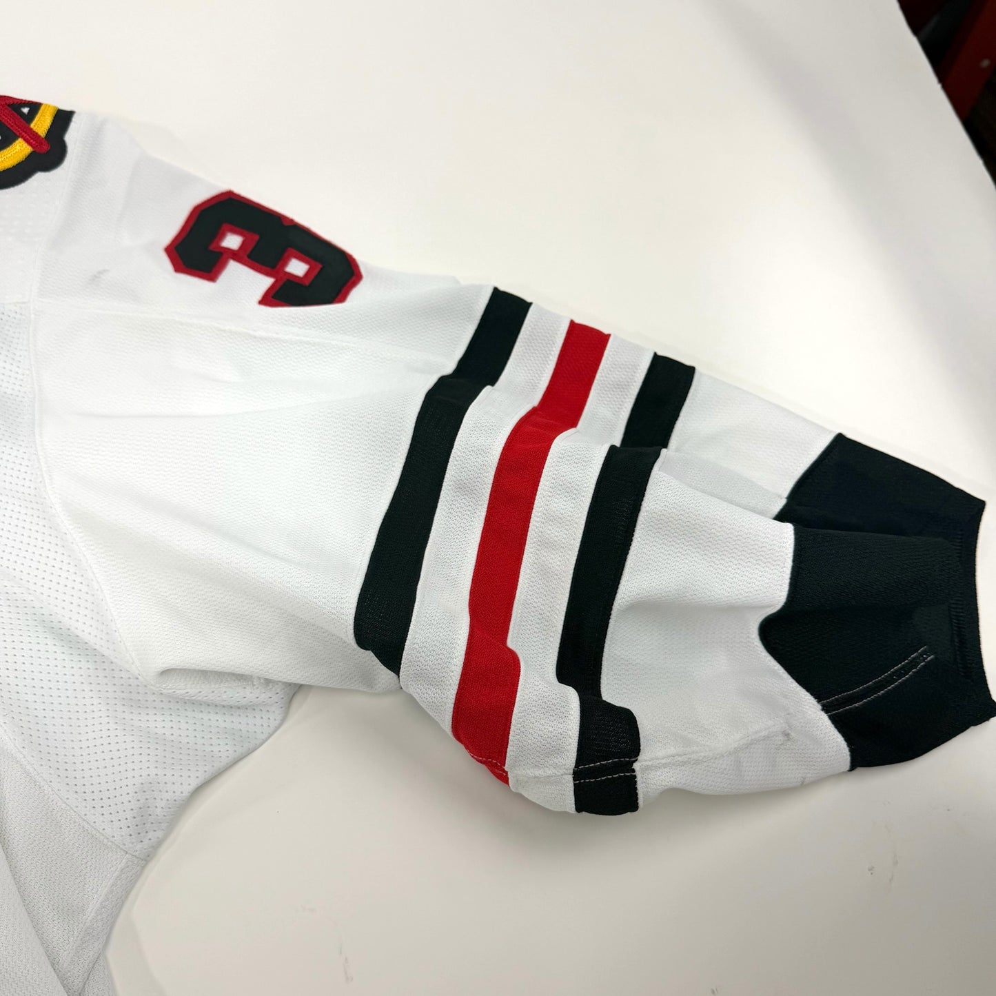 Jaxson Stauber #30 Away Chicago Blackhawks Game Worn Jersey 2023-2024, Set 22/23 - 1 | Size 58| 25588