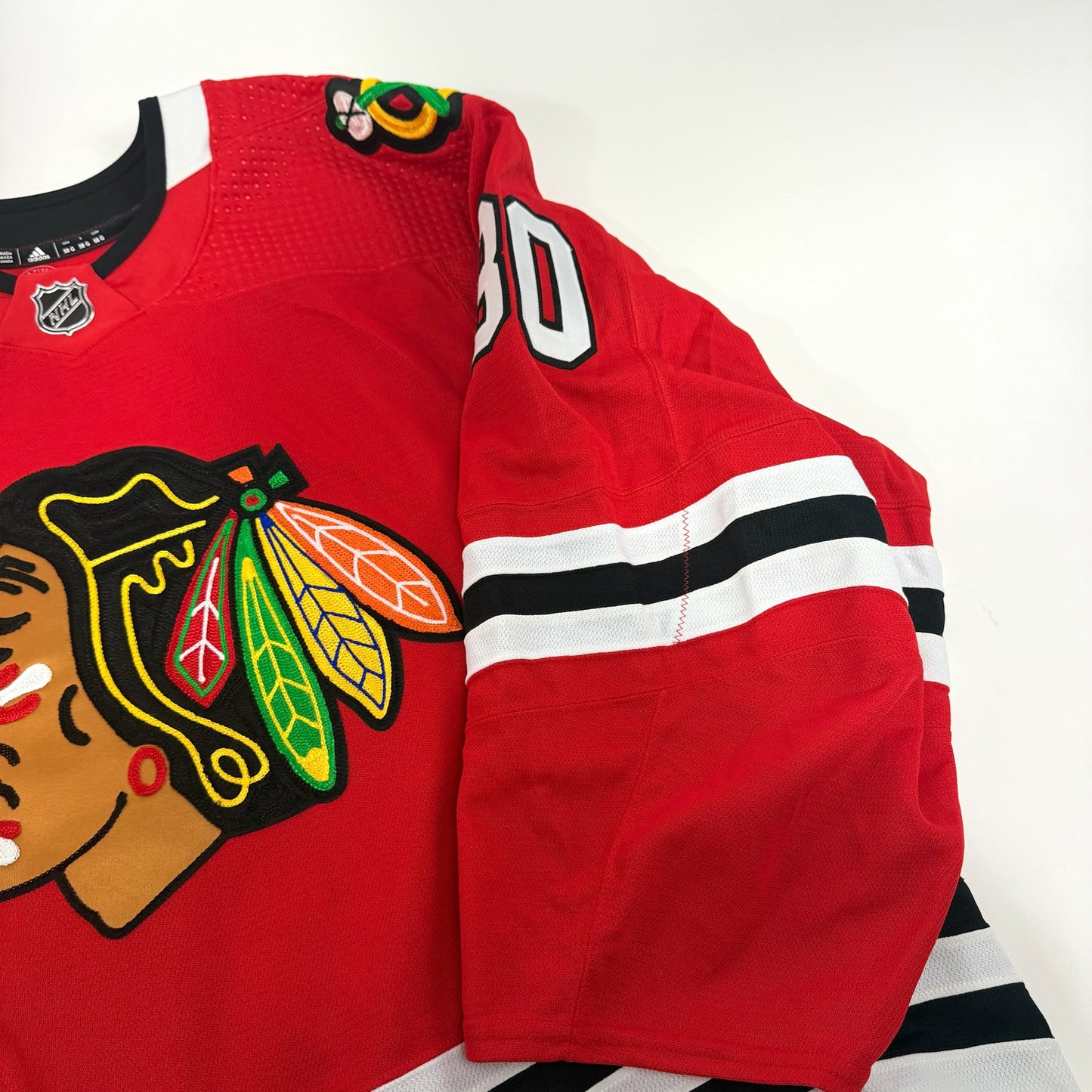 Jaxson Stauber #30 Home Chicago Blackhawks Team Issued Jersey 2023-2024 | Size 58G | 25618