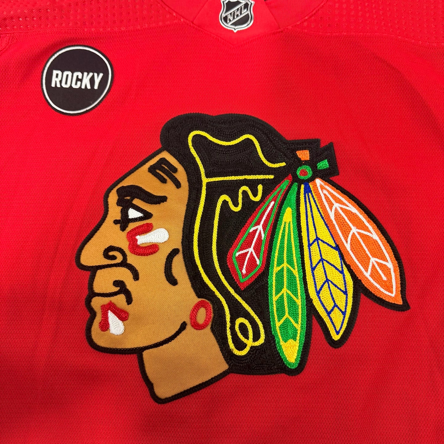 Jaxson Stauber #30 Home Chicago Blackhawks Team Issued Jersey 2023-2024 | Size 58G | 25618
