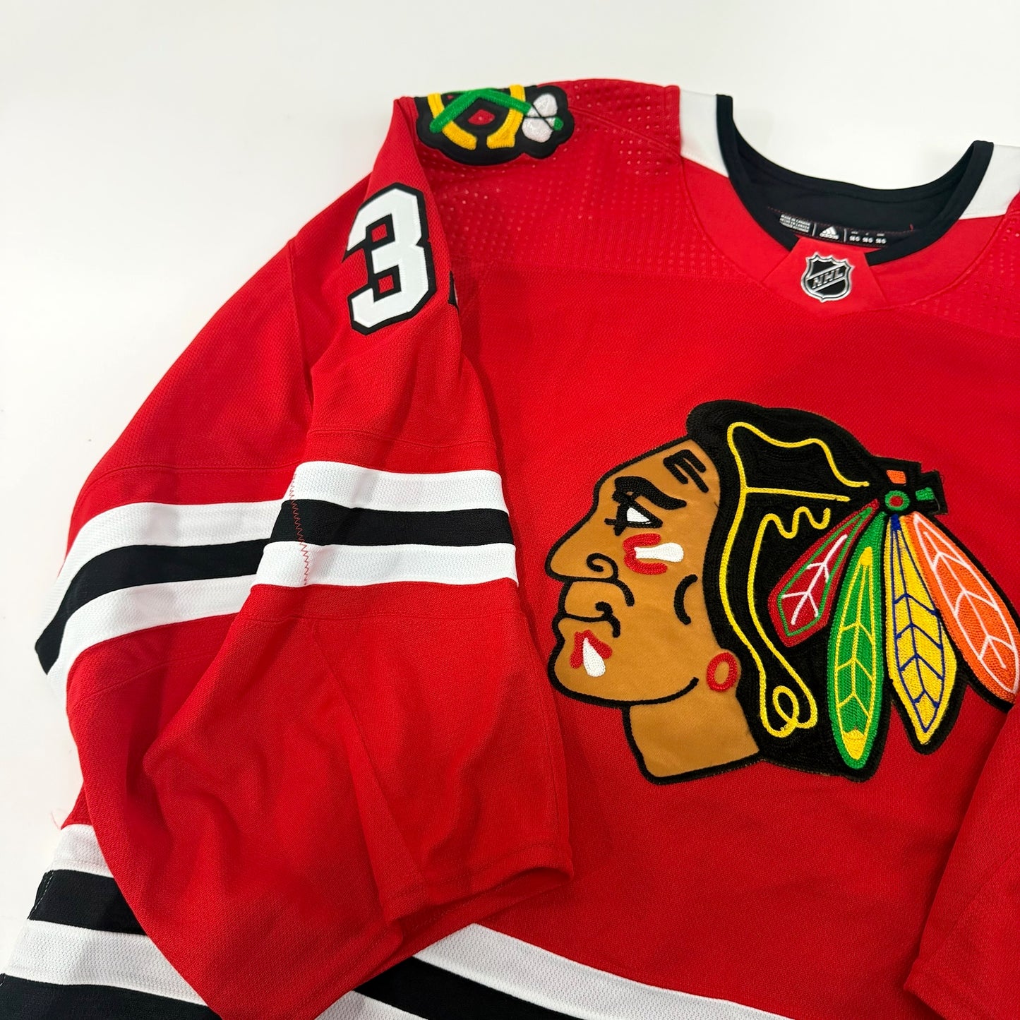 Dylan Wells #31 Home Chicago Blackhawks Team Issued Jersey 2022-2023, Set 1 | Size 58G | 25600