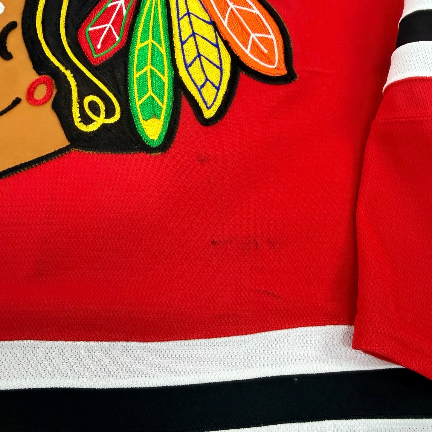 Alex Stalock #32 Home Chicago Blackhawks Game Worn Jersey 2022-2023, Set 3 | Size 58G | 6750-25477