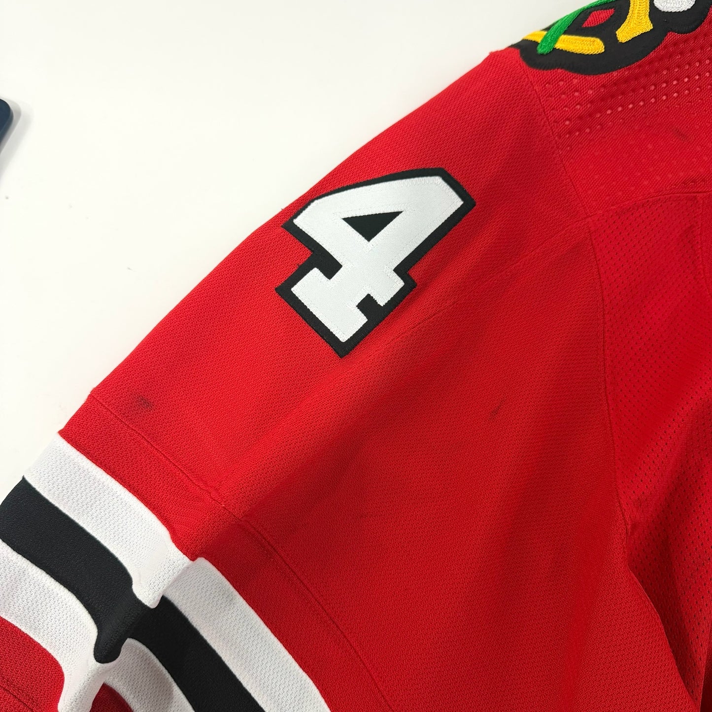 Petr Mrazek #34 Home Chicago Blackhawks Game Worn Jersey 2022-2023, Set 2 | Size 58G | 6810-25492