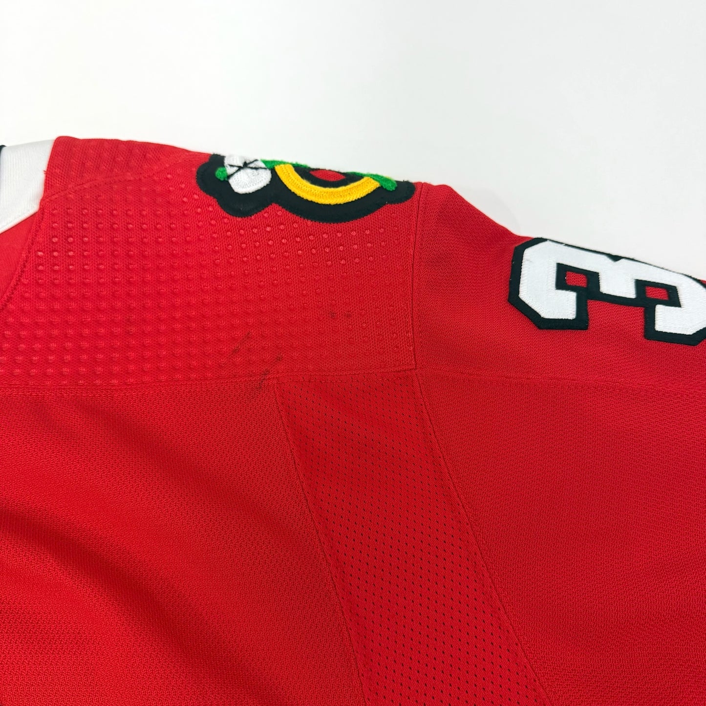 Petr Mrazek #34 Home Chicago Blackhawks Game Worn Jersey 2022-2023, Set 2 | Size 58G | 6810-25492
