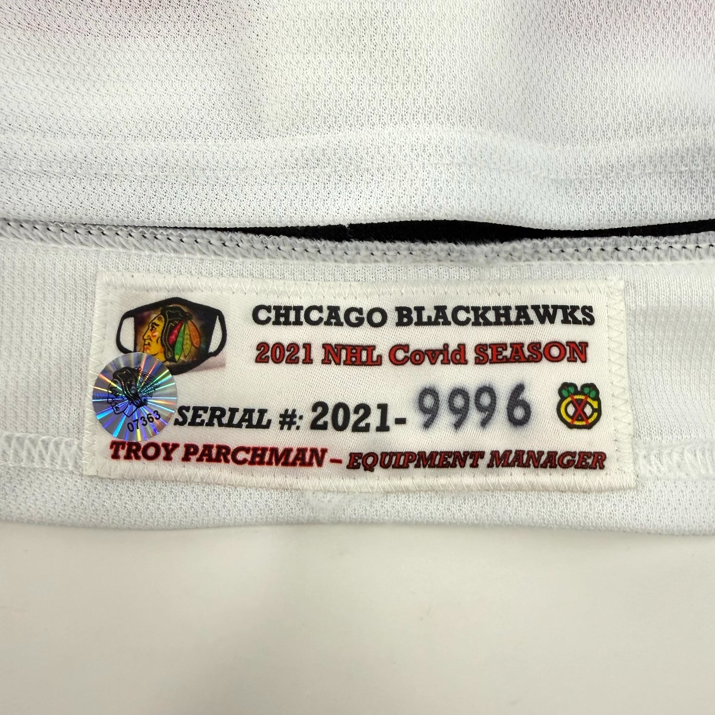 Carl Soderberg #34 Away Chicago Blackhawks Team Issued Jersey 2020-2021, Set 1 | Size 56 | 9996-7363