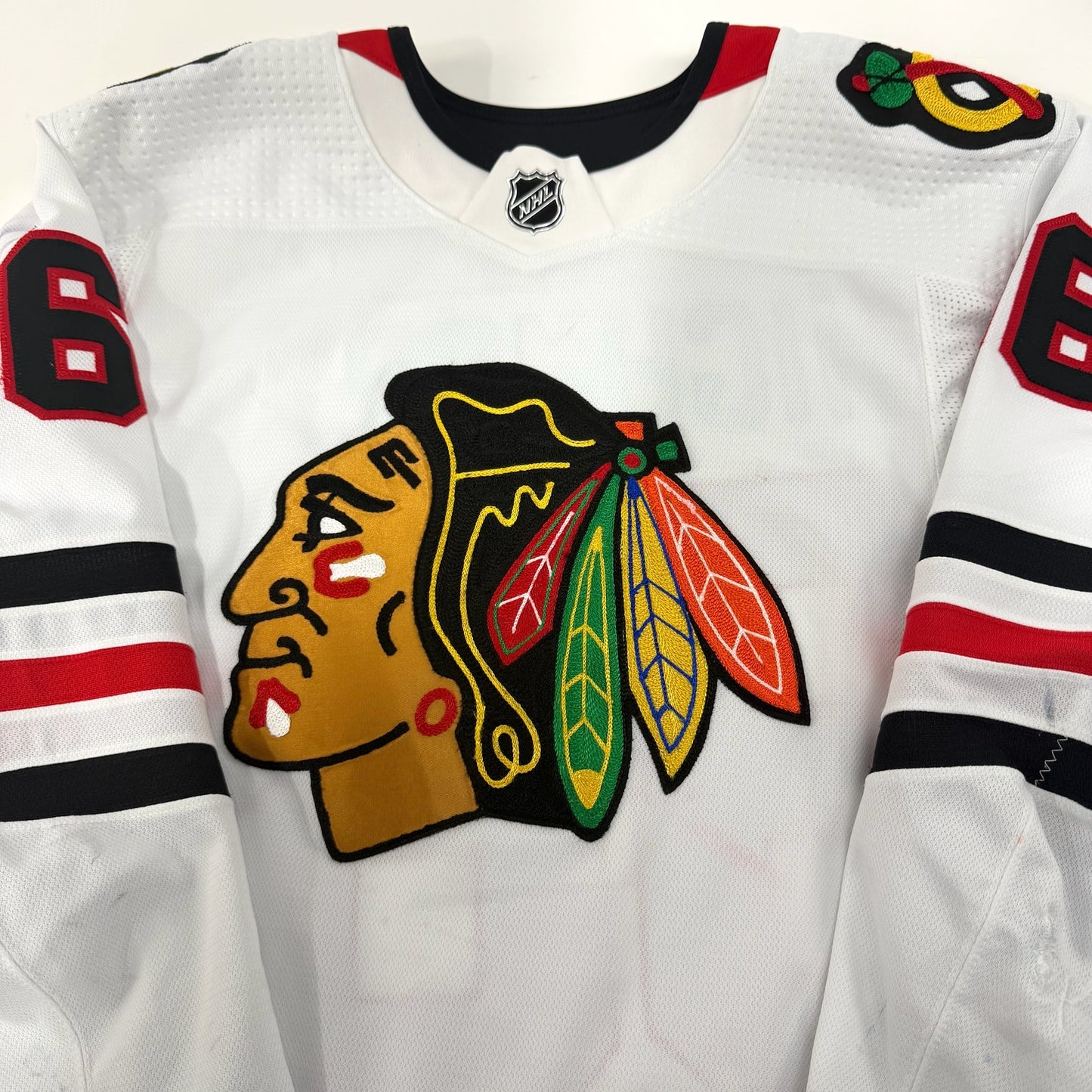 Matthew Highmore #36 Away Chicago Blackhawks Team Issued Jersey 2020-2021, Set 1 | Size 56 | 1121-7362