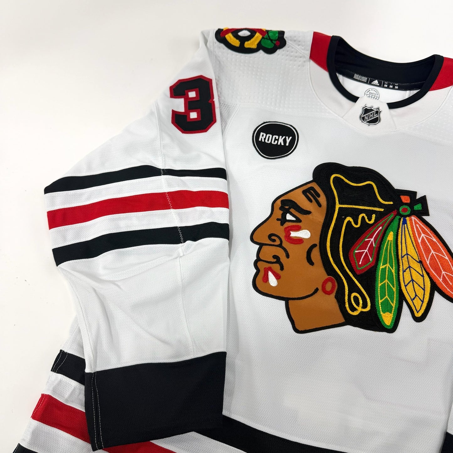 Ryder Rolston #36 Away Chicago Blackhawks Team Issued Jersey 2023-2024 | Size 56 | 25641