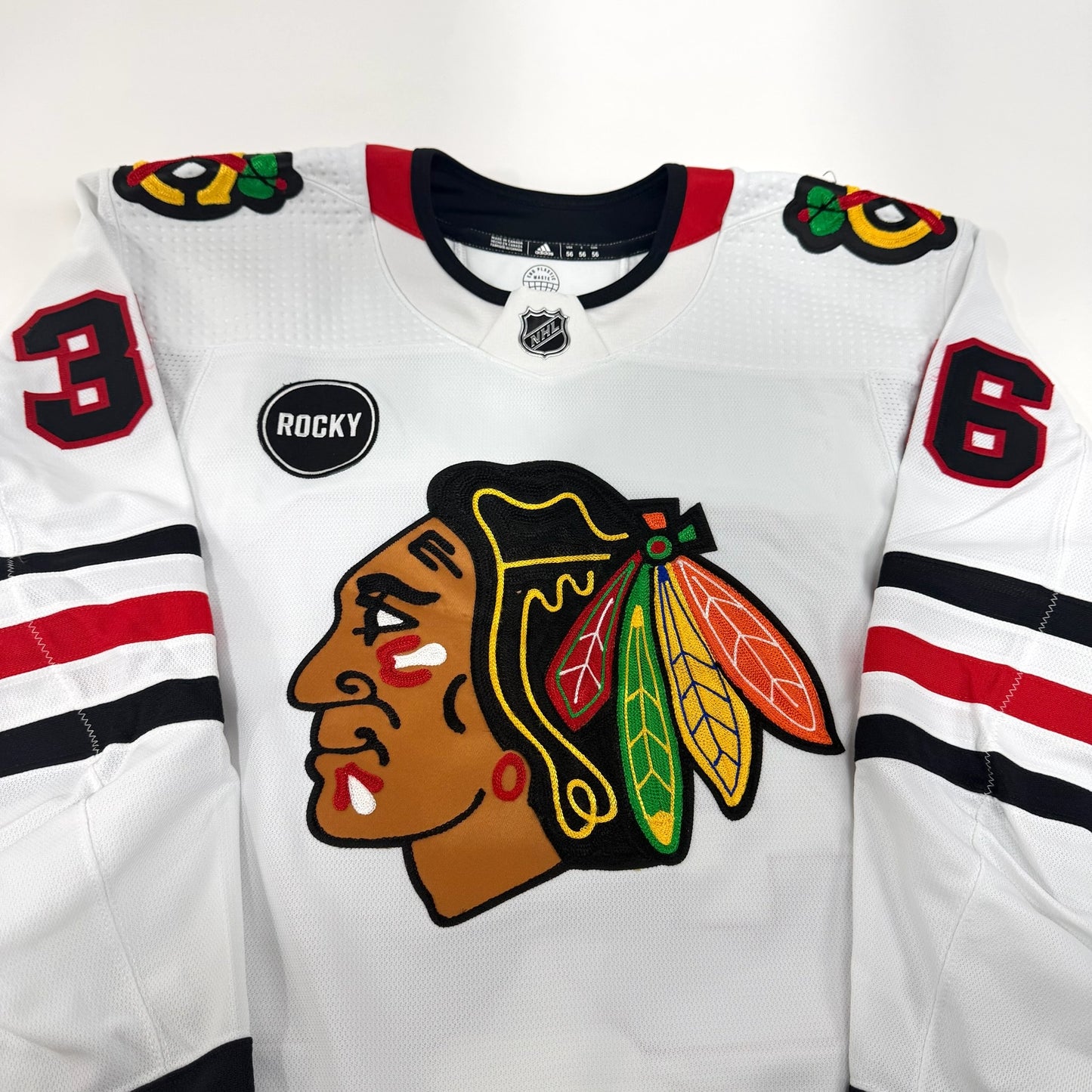 Ryder Rolston #36 Away Chicago Blackhawks Team Issued Jersey 2023-2024 | Size 56 | 25641