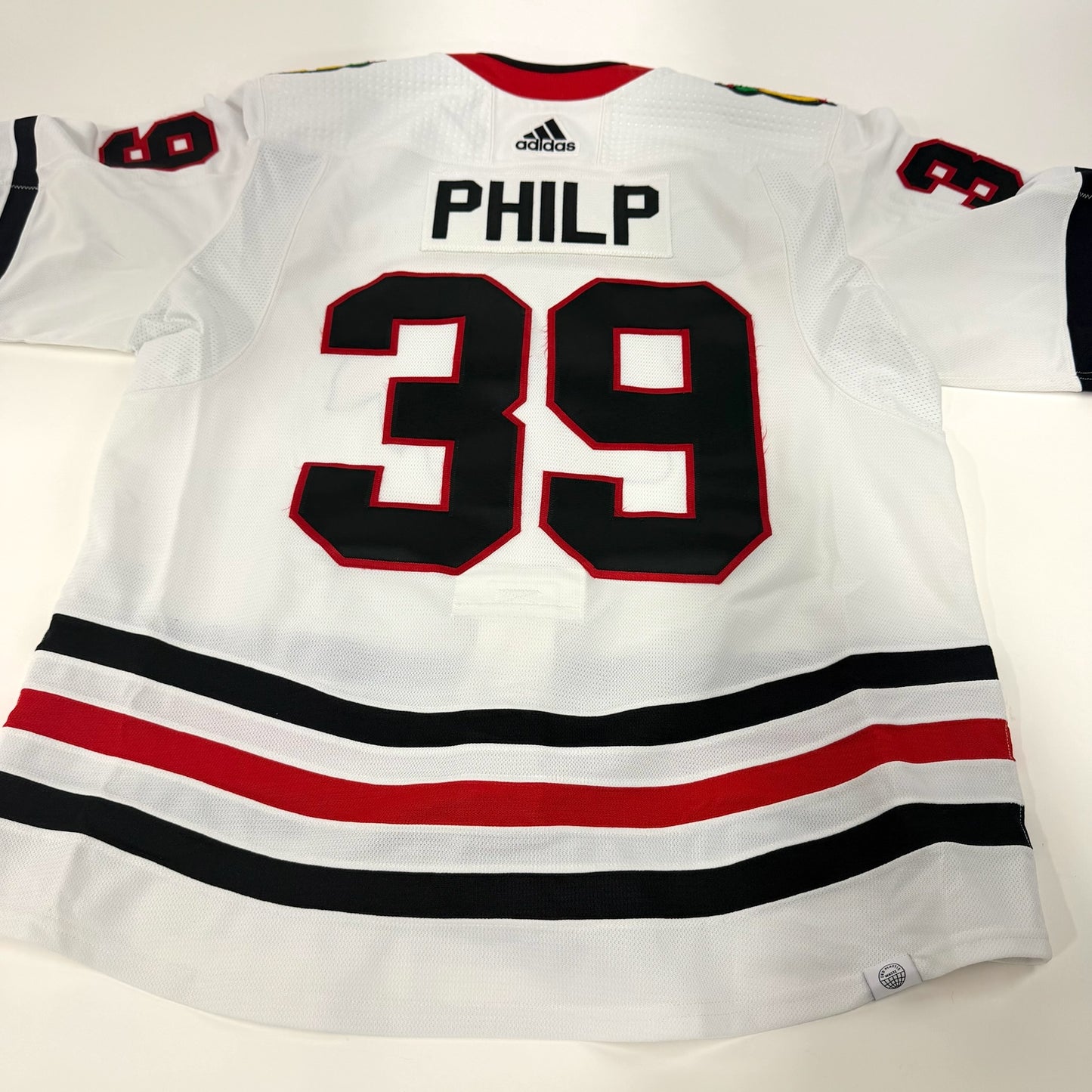 Luke Philp #39 Away Chicago Blackhawks Jersey 2023-2024 | Size 56 | 25634