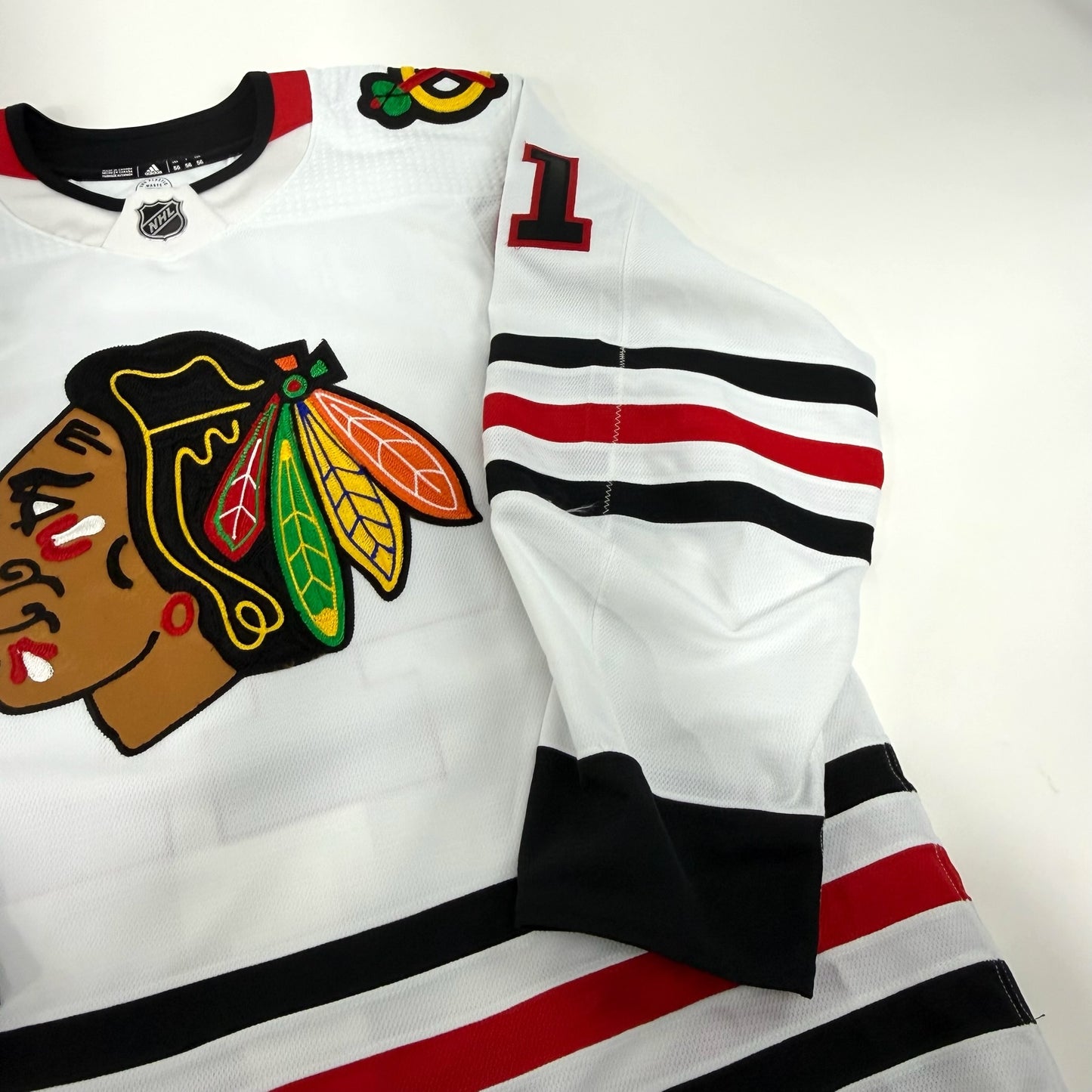 Isaak Phillips #41 Away Chicago Blackhawks Game Worn Jersey 2022-2023 | Size 56 | 889-25520