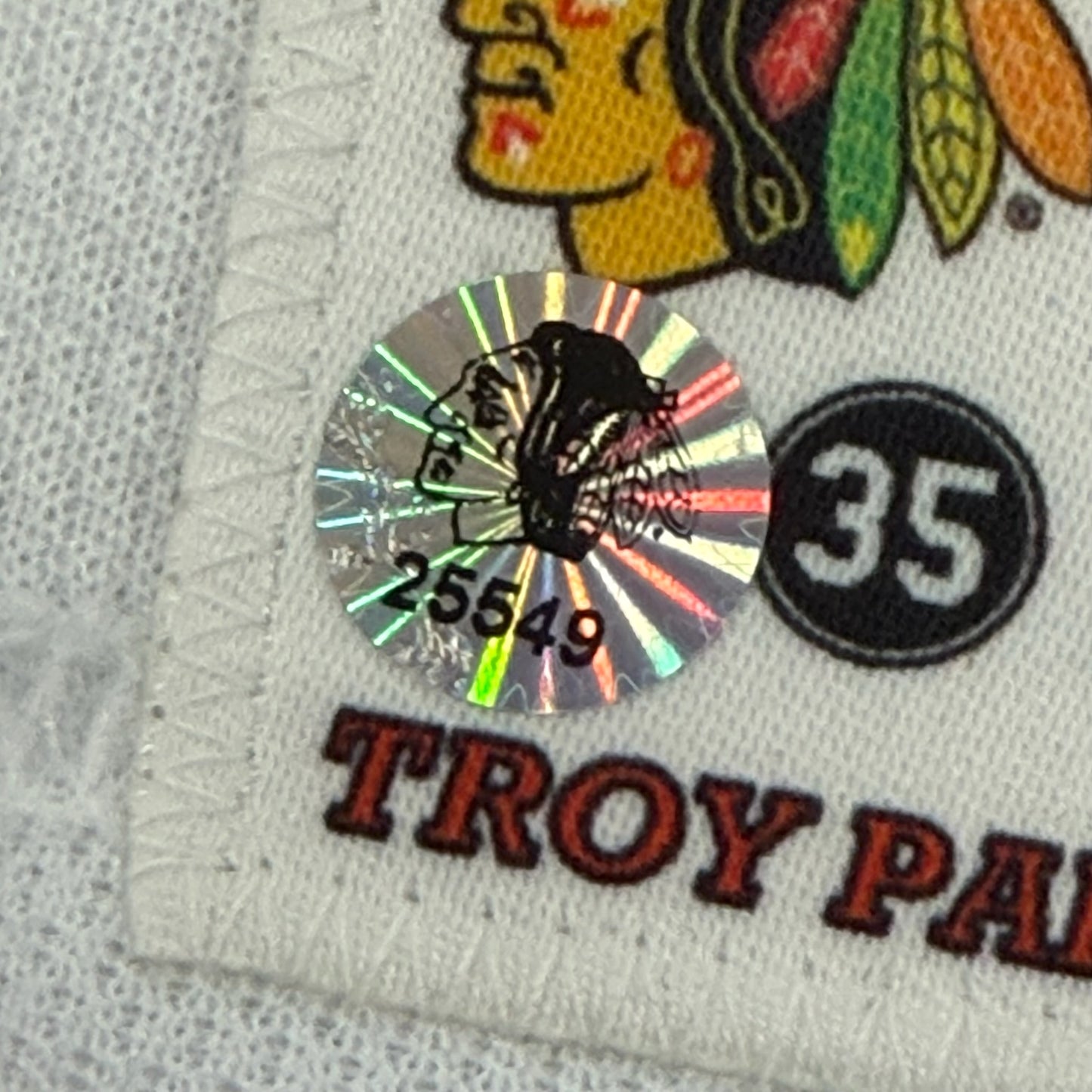 Isaak Phillips #41 Away Chicago Blackhawks Game Worn Jersey 2021-2022, Set 1 | Size 56 | 1928-25549