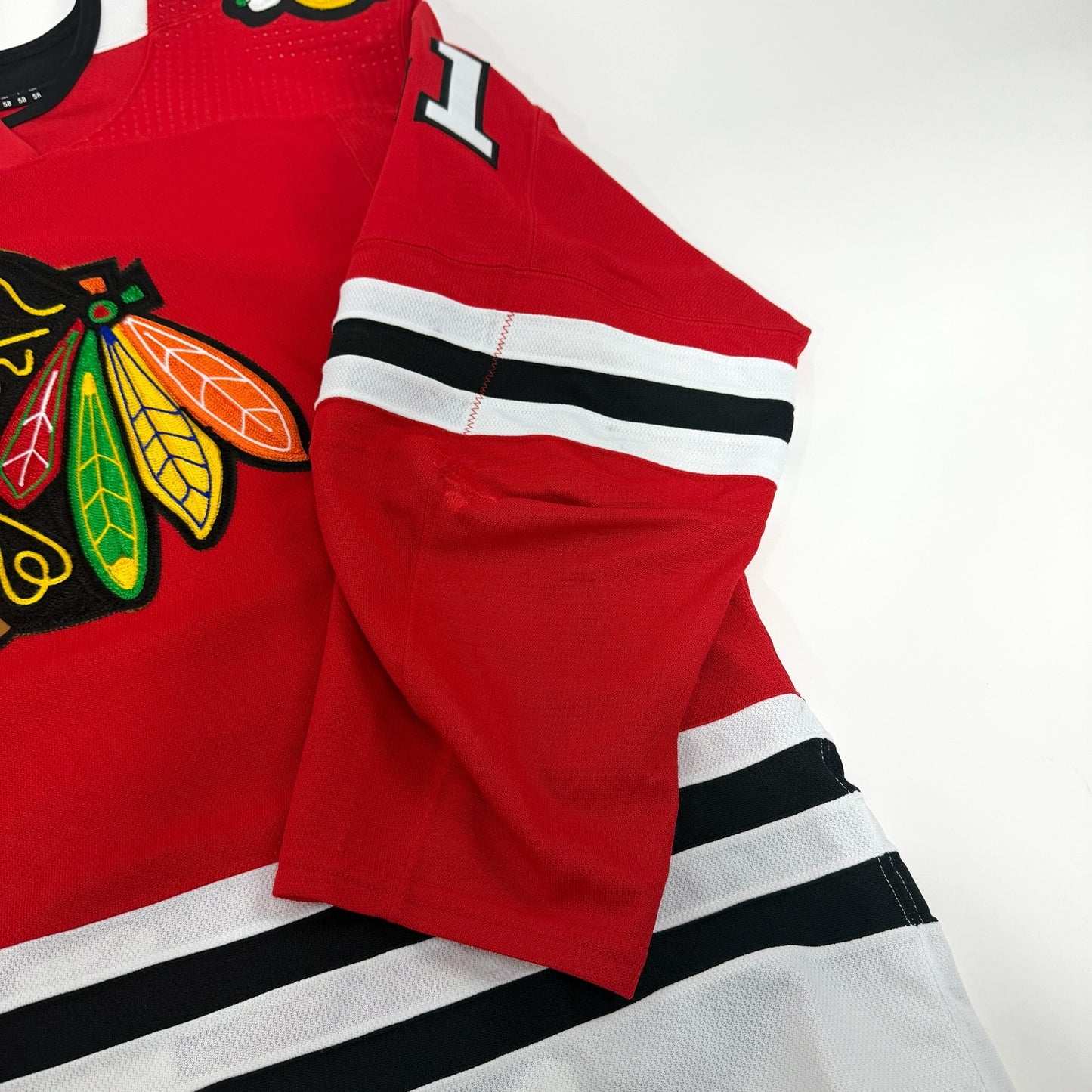 Isaak Phillips #41 Home Chicago Blackhawks Game Worn Jersey 2023-2024, Set 1 | 1Size 58 | 334-25563