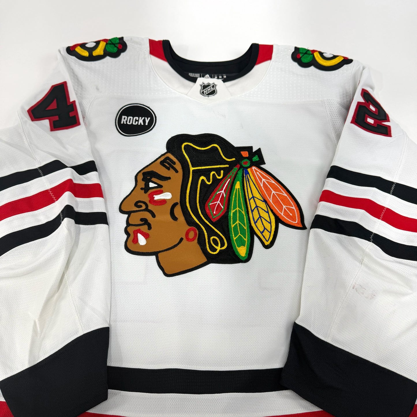 Nolan Allan #42 Away Chicago Blackhawks Team Issued Jersey 2023-2024 | Size 56 | 25638