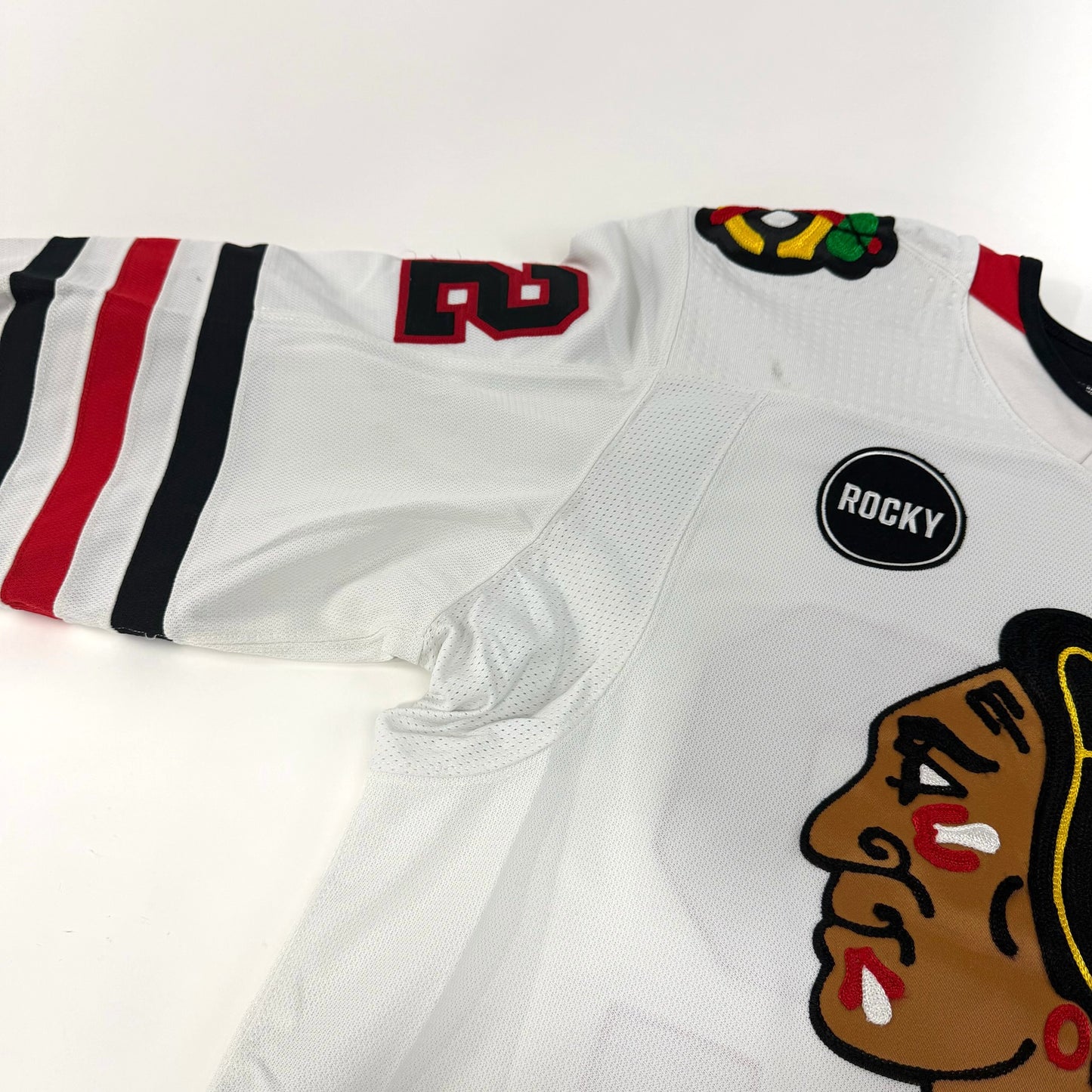 Nolan Allan #42 Away Chicago Blackhawks Team Issued Jersey 2023-2024 | Size 56 | 25638