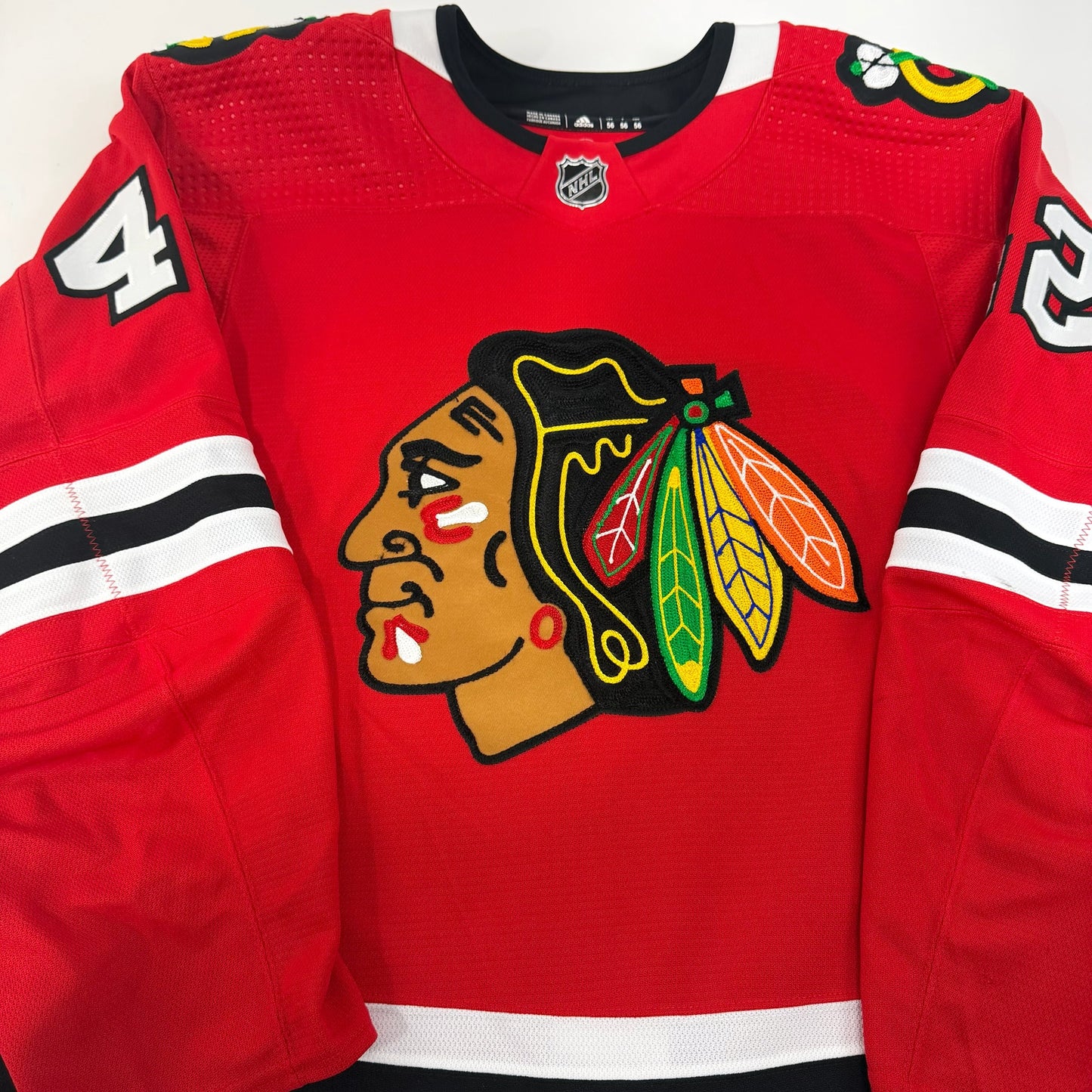 Nolan Allan #42 Home Chicago Blackhawks Team Issued Jersey 2023-2024 | Size 56 | 25655