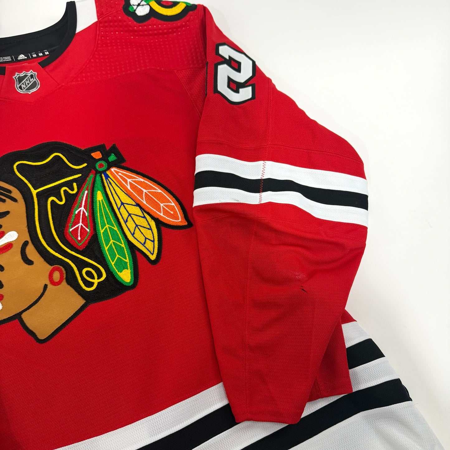 Nolan Allan #42 Home Chicago Blackhawks Team Issued Jersey 2023-2024 | Size 56 | 25655