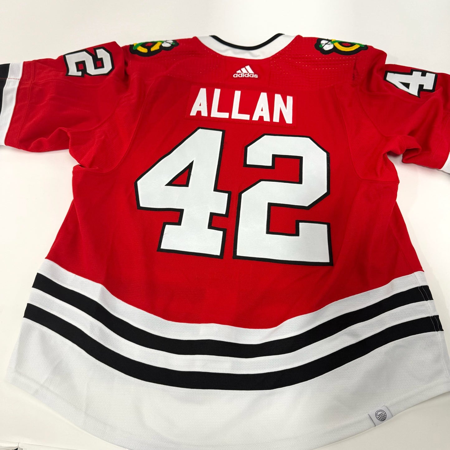 Nolan Allan #42 Home Chicago Blackhawks Team Issued Jersey 2023-2024 | Size 56 | 25655