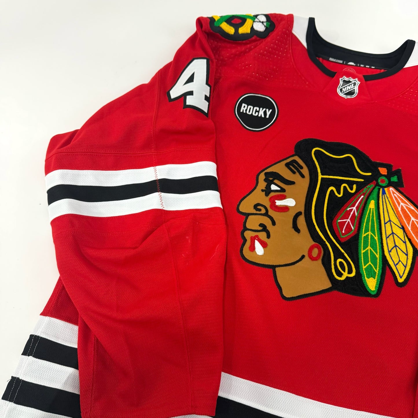 Nolan Allan #42 Home Chicago Blackhawks Team Issued Jersey 2023-2024 | Size 56 | 25656